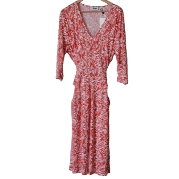 Leota Eliza Dress in Warped Zebra Chili Plus Size 2X - Picture 4 of 11